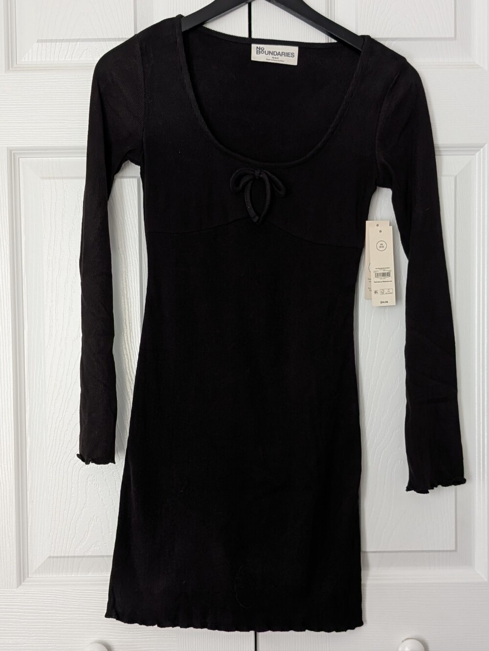 No Boundaries Black Long Sleeve Dress